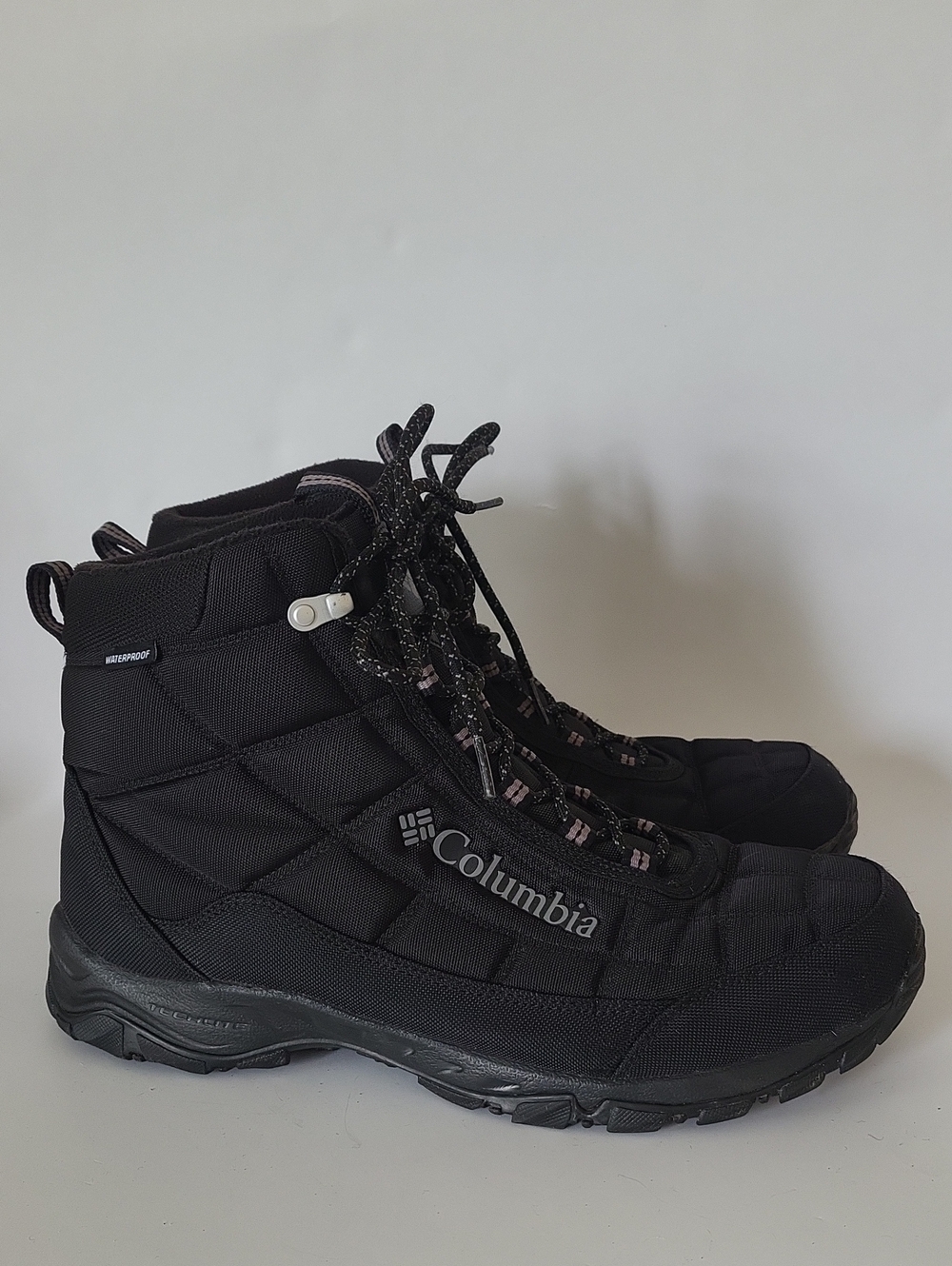 Columbia Men's Firecamp Waterproof Winter Boot Black Size 12W